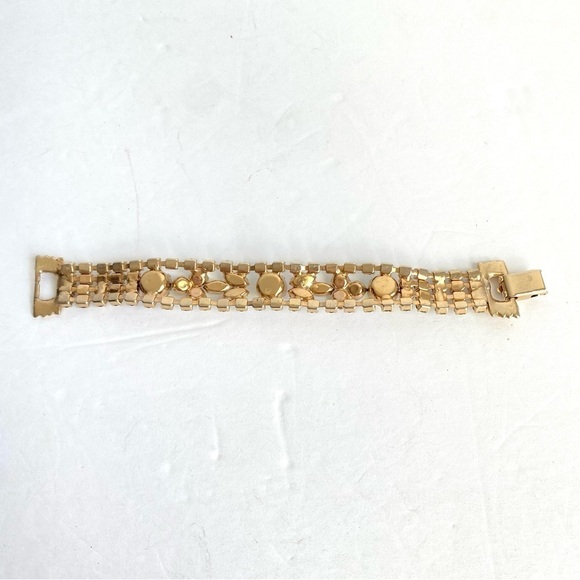 Vintage 60s Aurora Borealis Rhinestone Bracelet Iridescent AB Crystal Cocktail - Picture 8 of 11